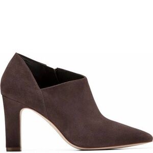 Cole Haan Women's Dark Brown Suede Loafers boot heel vestry bootie 8 ankle